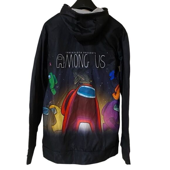 Innersloth Presents Among Us Unisex 3D All Over Print Pullover Hoodie Sz M - Picture 2 of 9